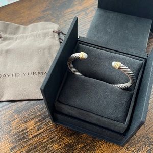 White gold + gold + Pearl David Yurman cuff